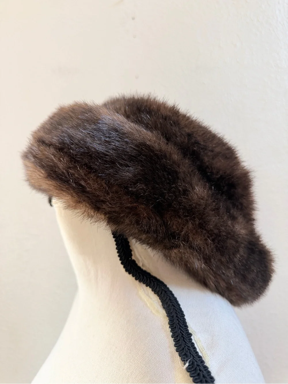 Vintage Ben Berger faux fur brown hat